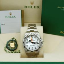 Gents Rolex Explorer II 216570 Stainless Steel case with White dial