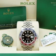 Gents Rolex GMT Master II 126710BLRO Stainless Steel case with Black dial
