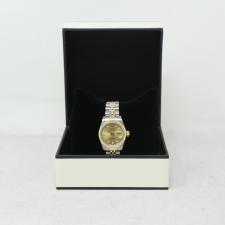 Ladies Rolex DateJust 69173 18ct Yellow Gold   Stainless Steel case with Champagne Diamond Set dial