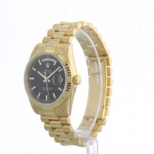 Gents Rolex Day Date 118238 18ct Yellow Gold case with Black dial