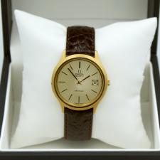 Gents Omega MegaQuartz 192.0027 G/P case with Silver dial