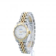 Ladies Rolex Datejust 26 179313 18ct Yellow Gold   Stainless Steel case with White Roman Numerals dial