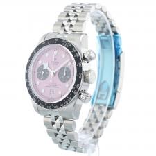 Gents Tudor Black Bay Chrono 79360N Steel case with Pink dial