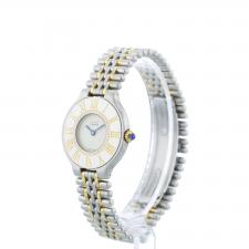 Ladies Cartier Must 21 1330 Gold Plated Stainless Steel case with Cream dial