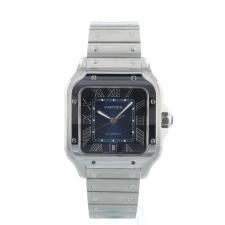 Gents Cartier Santos WSSA0030 Steel case with Blue dial