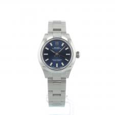 Ladies Rolex Oyster Perpetual 276200 Steel case with Blue dial