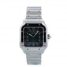 Gents Cartier Santos WSSA0062 Steel case with Green dial
