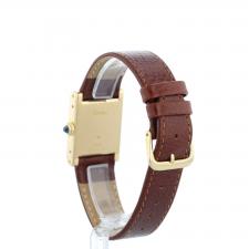 Ladies Cartier Tank 78093 18 CT case with White dial