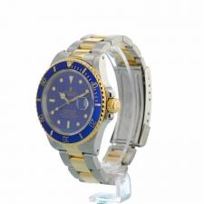 Gents Rolex Submariner Date 16803 18ct Yellow Gold   Stainless Steel case with Blue dial