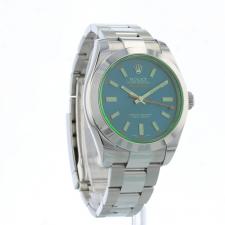 Gents Rolex Milgauss 116400GV Oystersteel case with Blue dial