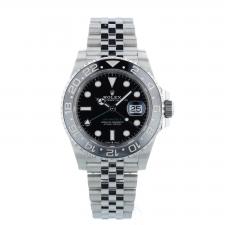 Gents Rolex GMT Master II 126710GRNR Stainless Steel case with Black dial