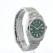 Gents Rolex Oyster Perpetual 41 134300 Steel case with Green dial