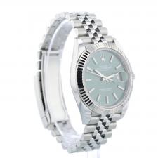 Gents Rolex Datejust 41 126334 Stainless Steel case with Mint Green dial