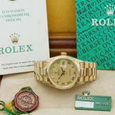 Gents Rolex Day Date 18038 18 CT case with Gilt dial