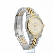 Gents Rolex DateJust 16013 18ct Yellow Gold   Stainless Steel case with Cream pyramid dial