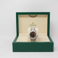 Gents Rolex Datejust 36 126284RBR Steel case with Black Diamond Set  dial