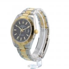Gents Rolex Datejust 41 126333 18ct Yellow Gold Stainless Steel case with Black dial