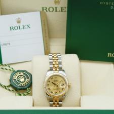 Ladies Rolex Lady-Datejust 26 179173 18ct Yellow Gold   Stainless Steel case with Gilt dial