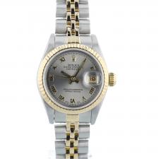 Ladies Rolex Datejust 69173 18ct Yellow Gold Stainless Steel case with Silver dial