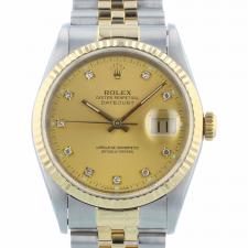 Gents Rolex Datejust 36 16233 18ct Yellow Gold   Stainless Steel case with Gilt dial