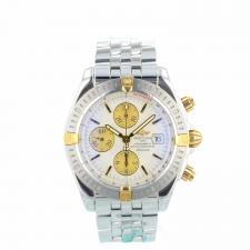 Gents Breitling Chronomat B13356 Steel case with Silver dial