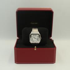Gents Cartier Santos XL WSSA0018 Steel case with White dial