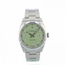 Gents Rolex Oyster Perpetual 41 134300 Steel case with Pistachio dial