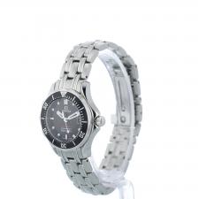 Ladies Omega  21230286101001 Steel case with Black Wave dial