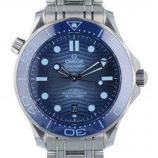 Gents Omega Seamaster 21030422003003 Stainless Steel case with Summer Blue dial