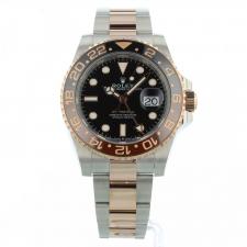 Gents Rolex GMT Master II 126711CHNR 18ct Everose Gold   Oystersteel case with Black dial