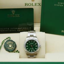 Ladies Rolex Oyster Perpetual 31 277200 Steel case with Green dial