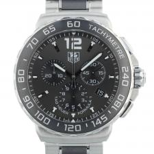 Gents Tag Heuer F1 Chrono CAU1115 Steel   Black Ceramic case with Grey dial