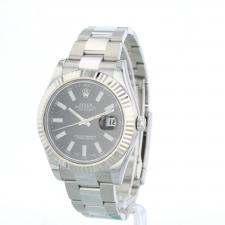 Gents Rolex DateJust II 116334 Steel case with Black dial