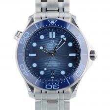 Gents Omega Seamaster 21030422003003 Steel case with Summer Blue Wave dial