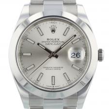 Gents Rolex Datejust 41 126300 Steel case with Silver dial