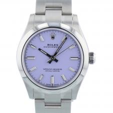 Ladies Rolex Oyster Perpetual 36 277200 Stainless Steel case with Lilac dial
