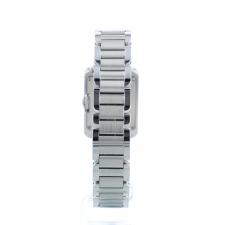 Ladies Cartier Tank Anglaise 3485 Steel case with Silver dial