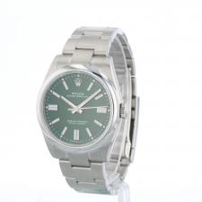 Gents Rolex Oyster Perpetual 41 134300 Steel case with Green dial
