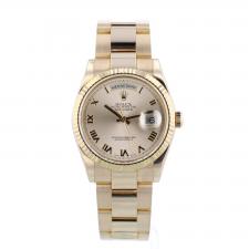 Gents Rolex Day Date 118235 18ct Rose Gold case with Sundust dial