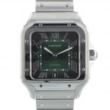 Gents Cartier Santos WSSA0062 Steel case with Green dial