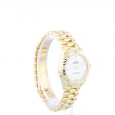 Ladies Rolex DateJust 279178 18ct Yellow Gold case with White dial