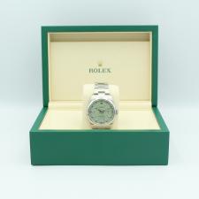 Gents Rolex Oyster Perpetual 41 134300 Steel case with Pistachio dial