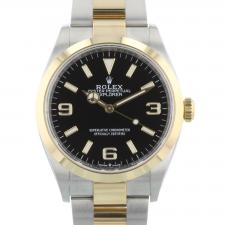 Gents Rolex Explorer 124273 18ct Yellow Gold   Stainless Steel case with Black dial