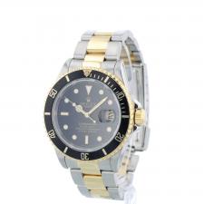 Gents Rolex Submariner Date 16613 18ct Yellow Gold Stainless Steel case with Black dial