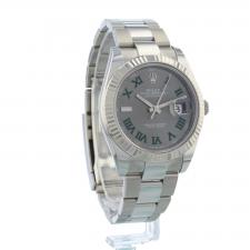 Gents Rolex Datejust 41 126334 Steel case with Slate  Wimbledon  dial