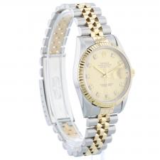 Gents Rolex DateJust 16233 18ct Yellow Gold Stainless Steel case with Champagne Diamond Set dial