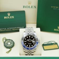 Gents Rolex GMT Master II 126710BLNR Stainless Steel case with Black dial