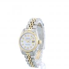 Ladies Rolex DateJust 69173 18ct Yellow Gold Stainless Steel case with MOP Diamond dial