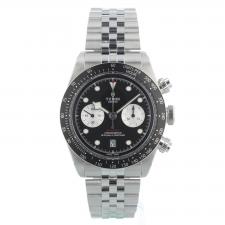 Gents Tudor Black Bay Chrono 79360N Steel case with Black dial