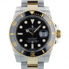 Gents Rolex Submariner Date 116613LN 18ct Yellow Gold Stainless Steel case with Black dial